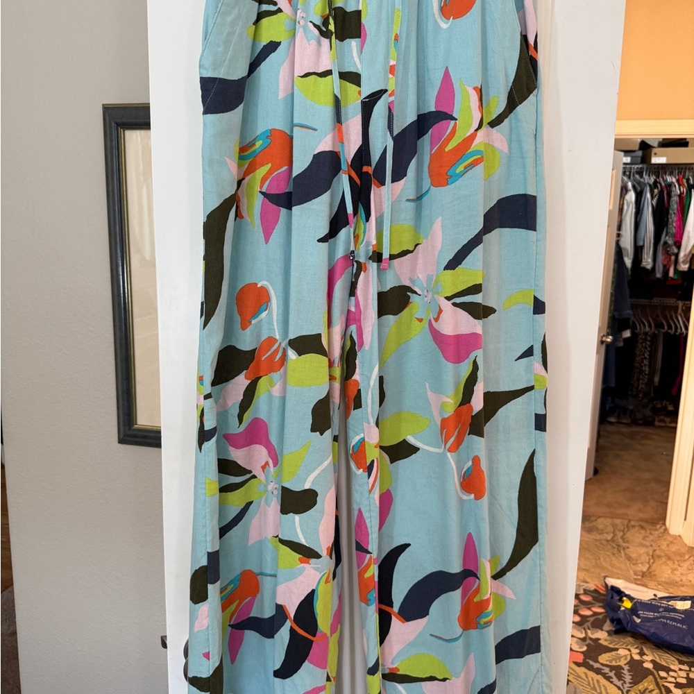 a new day Colorful Floral Wide Leg Jumpsuit